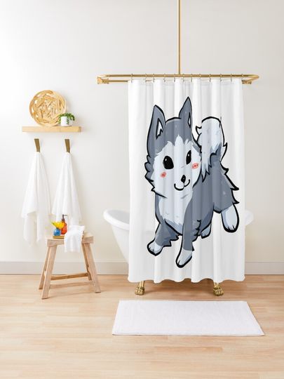 Discover Husky | Shower Curtain