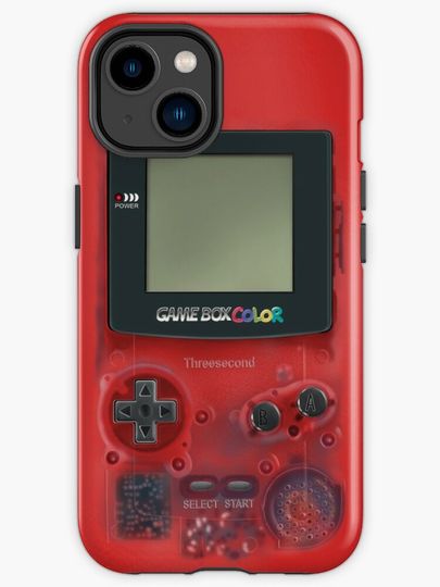 Discover Classic transparent dark RED mini video games | iPhone Case