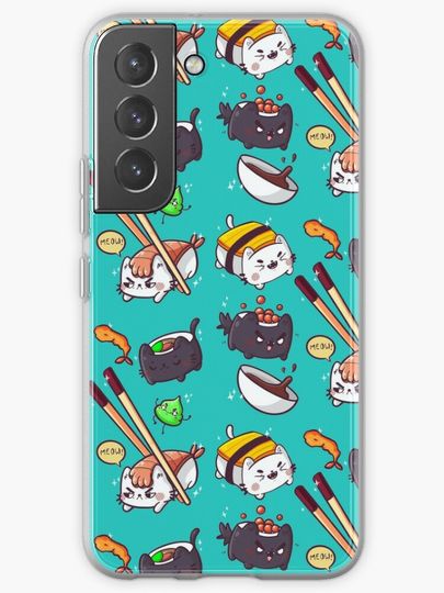 Discover Sushi cats | Samsung Galaxy Phone Case