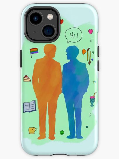 Discover Heartstopper Nick and Charlie Silhouette | iPhone Case