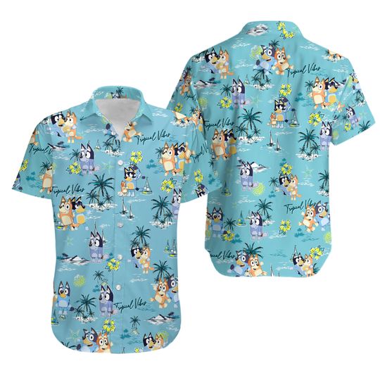 Discover BlueyDad Family Hawaiian Shirt