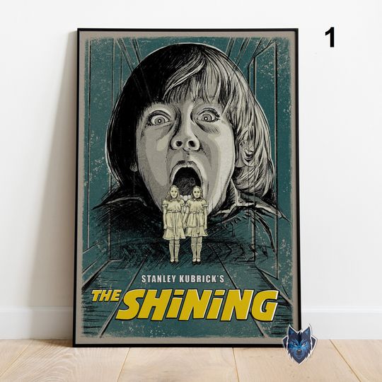 Discover The Shining Poster, Jack Nicholson Wall Art, Rolled Print, Movie Poster Gift