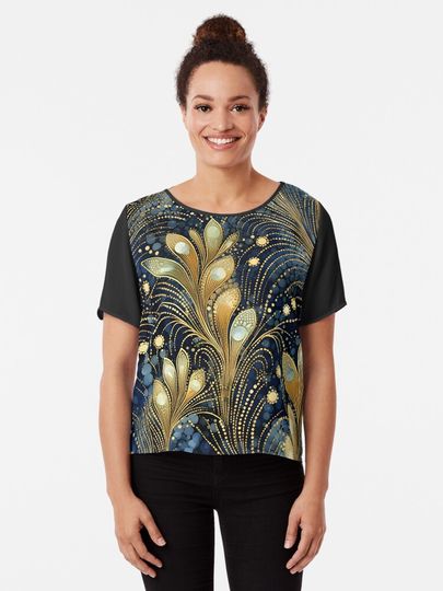 Discover Ava Patel:  Mystic Indigo Hues #2 | Chiffon Top