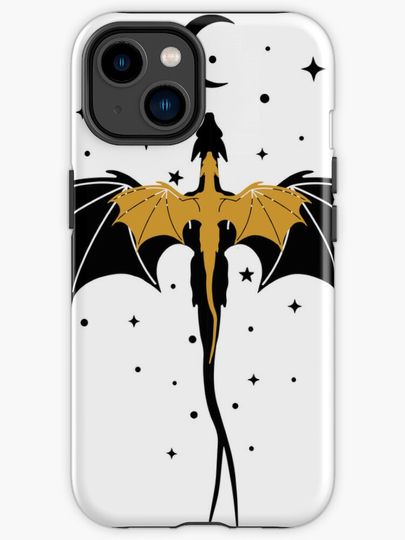 Discover Black and Gold Starry Dragons | iPhone Case
