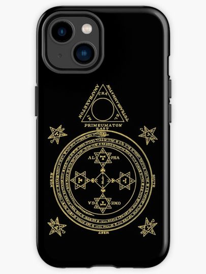 Discover Goetia Circle of Solomon Ceremonial Magick Occult Grimoire  | iPhone Case