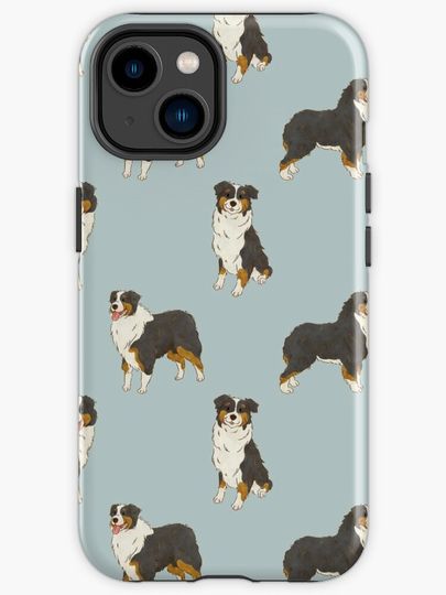 Discover Black Tri Australian Shepherd Aussie Dog | iPhone Case