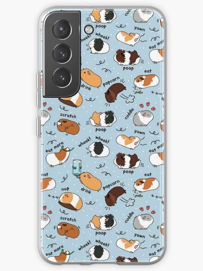 Discover Guinea Pig Daily To-Do List - Blue Background | Samsung Galaxy Phone Case