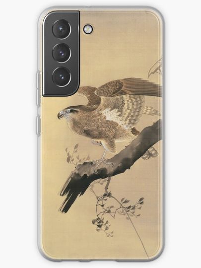 Discover Hawk by Ohara Koson | Samsung Galaxy Phone Case