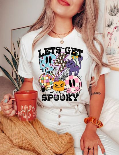 Discover Halloween png, Lets Get Spooky Shirt