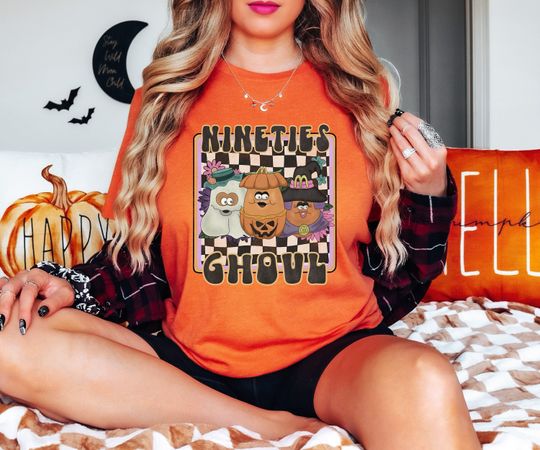 Discover Chicken Nugget Halloween Shirt, Nugget Shirt, 90's Nostalgia Halloween Shirt