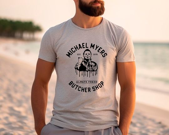 Discover Michael Myers Butcher Shop, Halloween T-Shirt, Michael Myers Shirt