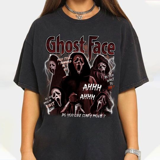 Discover Ghostface Vintage Halloween T- Shirt