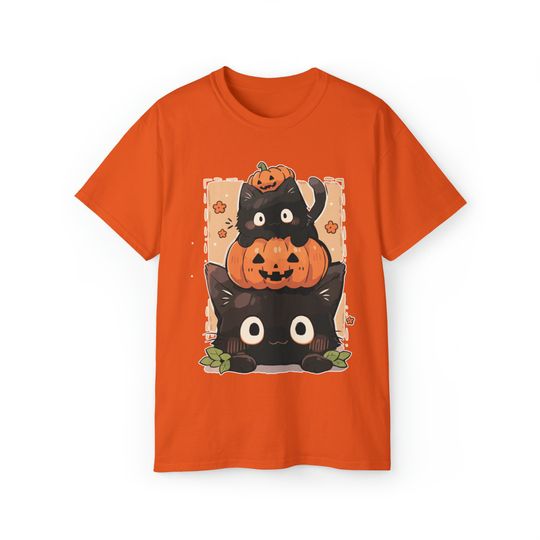 Discover Cute Cat Halloween Jackolantern TShirt