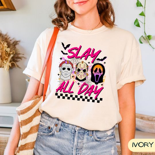 Discover Horror Halloween Characters T-shirt,
