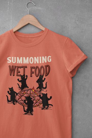 Discover Summoning Wet Food, Cat Shirt, Tarot Shirt, dark academia shirt
