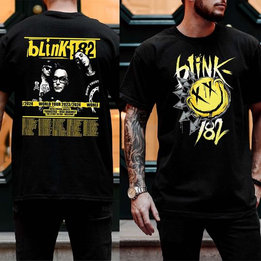 Discover B182 Band T-Shirt 2 Side, B182 Tour date 2023 Shirt