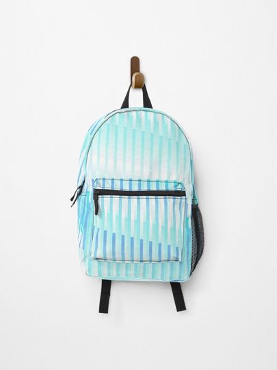Discover Dive Into Your Inner Ocean // Modern Festival Season Geometric Pattern 1980s 8bit Pixel Art | Backpack