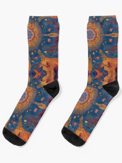 Discover Abstract & Detailed Mandala Pattern 09 by MMA | Socks