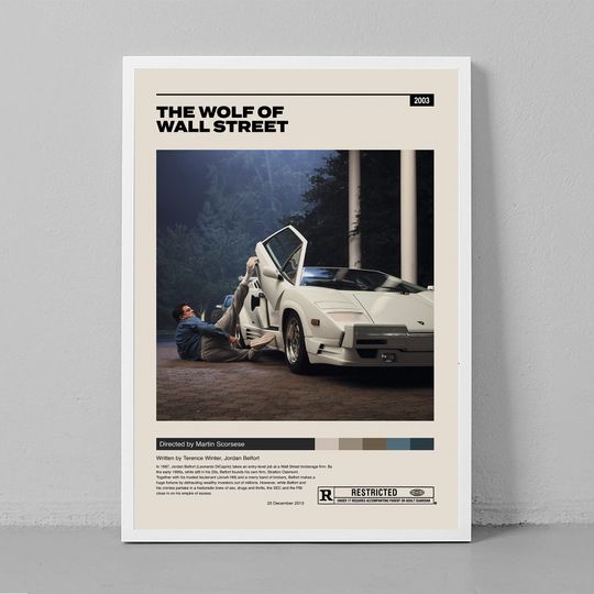 Discover The Wolf of Wall Street Poster Premium Matte Vertical Poster
