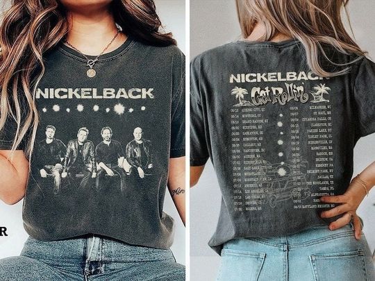 Discover Nickelback Music Shirt, Vintage Get Rollin' Tour 2023 Tee
