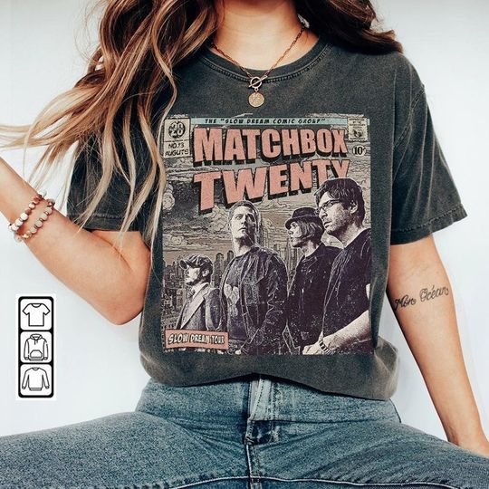 Discover Matchbox Twenty Comic Shirt, Matchbox 20 Tour 2023 Album Graphic Tee