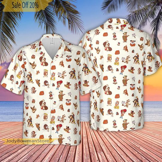 Discover Cartoons Hawaiian Shirt, Cartoons Pattern Summer Shirt