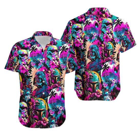 Discover Space Character Hawaiian Shirt, Superhero Hawaiian Shirt