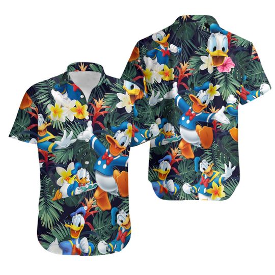 Discover Funny Duck Hawaiian Shirt, Vacation Holiday Tropical Hawaiian Shirt