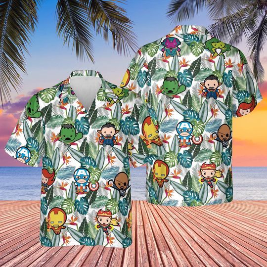 Discover Superhero Hawaiian Shirt T-Shirt, Hero Beach Hawaiian Shirt