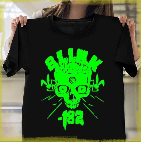Discover Skull B182 World Tour 2023 Shirt, Vintage Blink, Blink World Tour 2024 Shirt
