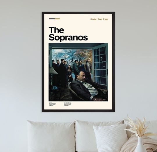 Discover The Sopranos Poster, David Chase, Minimalist Movie Poster