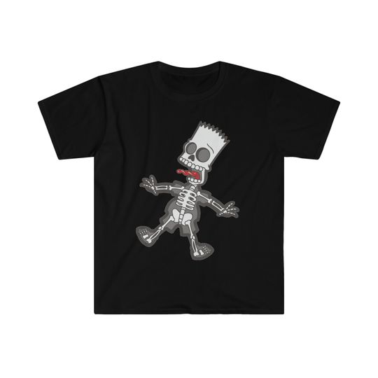 Discover Unisex Skeleton Simpsons T-Shirt / Skeleton Simpson T-shirt