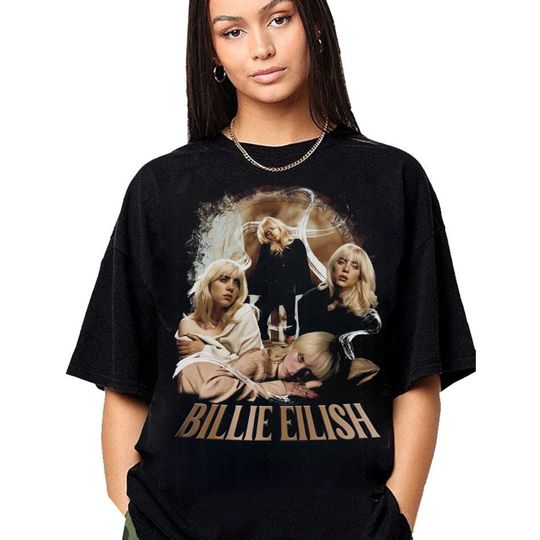 Discover Billie Eilish T-Shirt || Billie Eilish 90s Bootleg Style