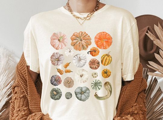 Discover Pumpkin Fall tshirts Women, Pumpkin tshirt, Thanksgiving Tee