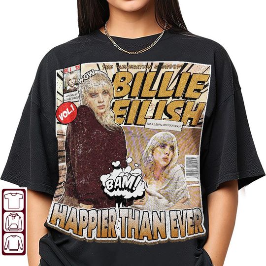 Discover Billie Eilish Comic Shirt, Billie Eilish