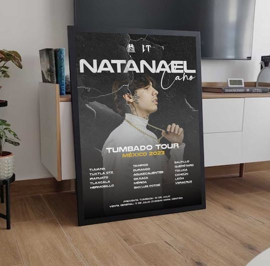 Discover Natanael Cano Tumbado Tour 2023 Mexico Poster, Music Tour Poser