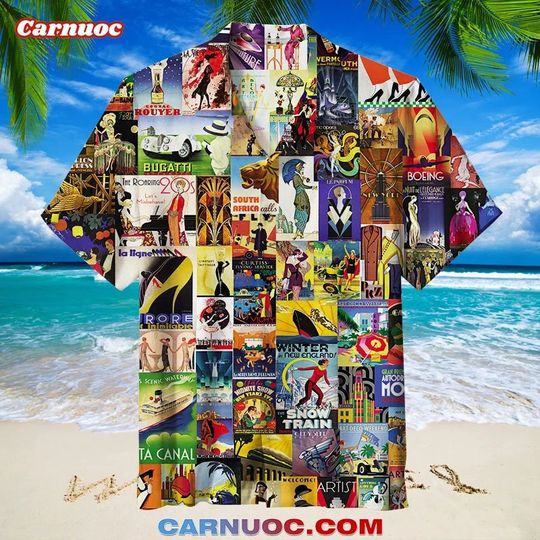 Discover Revisit the Past Hawaiian Shirt, Summer Beach Shirt