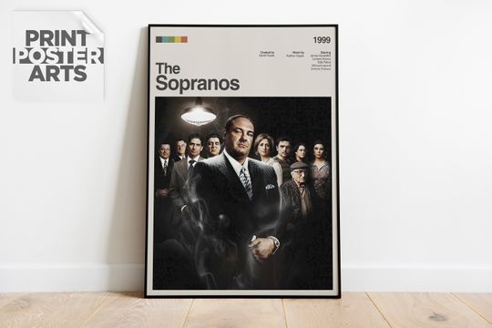 Discover The Sopranos Poster, Modern Tv Series Poster Print, The Sopranos Tv Series