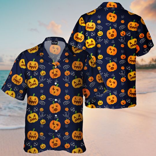 Discover Pumpkin Halloween Lover Hawaiian Shirt