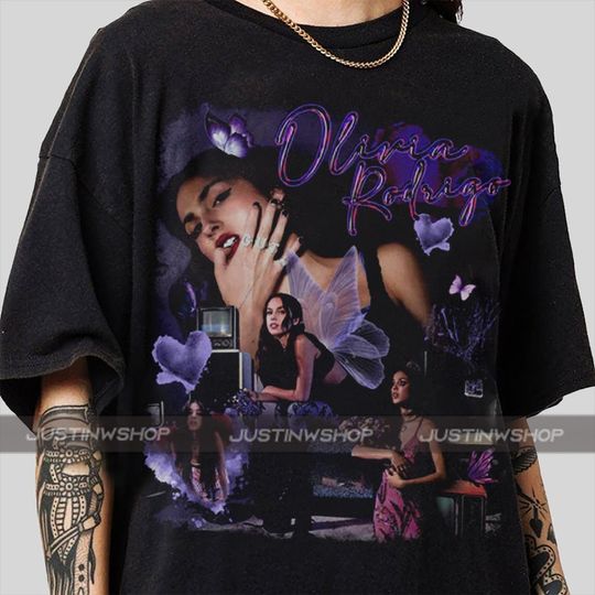 Discover Vintage 90s Bootleg Style Olivia Rodrigo T-Shirt