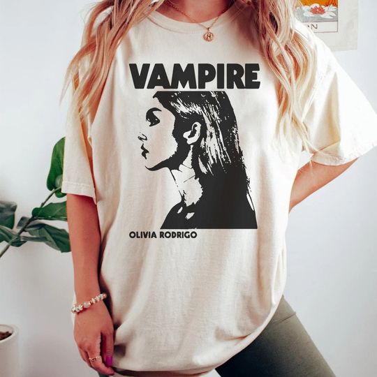 Discover Vintage Olivia Rodrigo T-Shirt, Olivia Rodrigo Vampire Shirt
