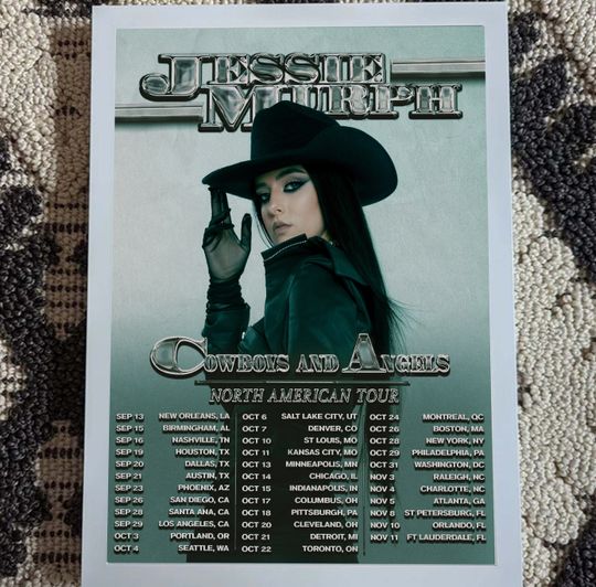 Discover Jessie Murph Cowboys and Angels North American tour 2023 Poster