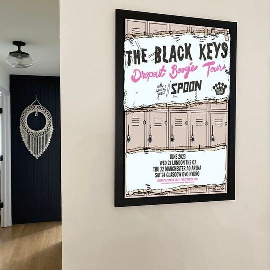 Discover The Black Keys Uk Tour 2023 Poster,  Music Tour 2023 Poster