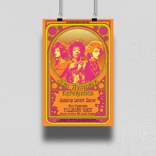 Discover Jimi Hendrix Fillmore Poster