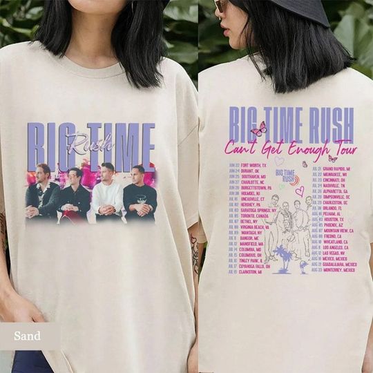 Discover Big Time Rush Pastel Color Shirt, Cant Get Enough Shirt, Big Time Rush Tour