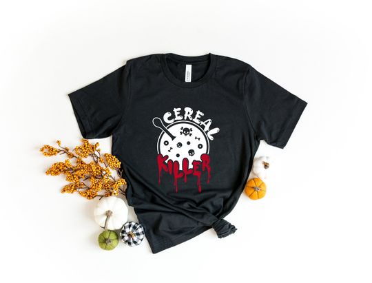 Discover Cereal Killer Shirt, Funny Halloween T-Shirt, Trick or Treat Shirt