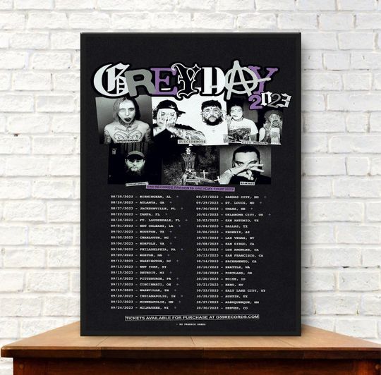 Discover Grey Day Tour 2023 Suicideboys Poster, Suicideboys Tour 2023 Poster