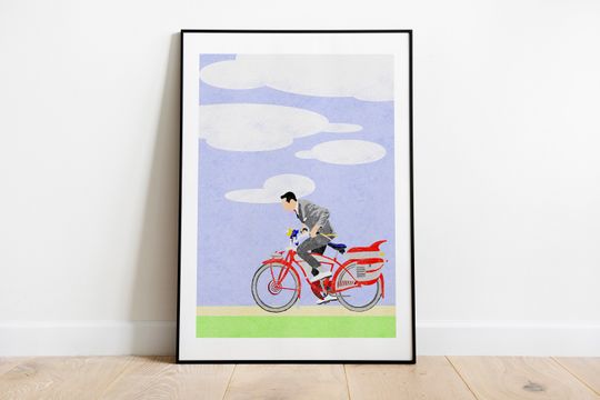 Discover Pee-Wee's Big Adventure Art Poster