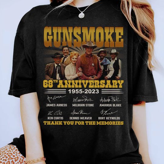 Discover Gunsmoke Movie T-Shirt - 68th Anniversary Celebration