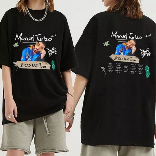 Discover Manuel Turizo US Tour 2023 Shirt, Manuel Turizo Fan Shirt